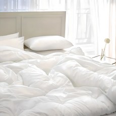 Yesbedding 韓國產純有機棉花飯店寢具, 白色