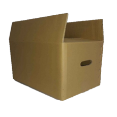 紙箱補給站 五層AB浪加強牛皮紙箱 側面手提孔設計, 1個, 10個, Brown