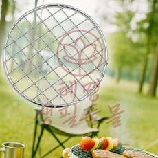 캠핑 석쇠 화로용그릴망 고기불판 원형 13cm 1인용그릴, 단품