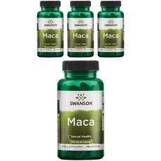 Swanson 斯旺森 瑪卡膠囊 500mg, 100顆, 4罐