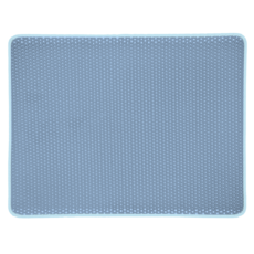 霈尼 Pet's Need 豪華雙層落砂墊，貓砂墊，防貓砂飛濺，貓咪用品，多色可選, 藍色, 1個