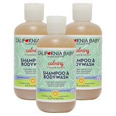 캘리포니아베이비 샴푸 & 바디워시 올인원클렌저 카밍, 3개, 251ml