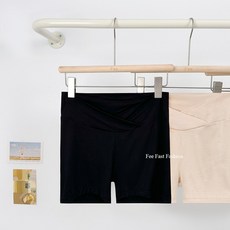 【Fee現貨3色】莫代爾孕婦安全褲 交叉低腰 孕婦褲 不捲邊 防走光 四角褲 無痕安全褲 膚色安全褲 內搭褲