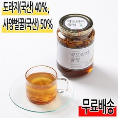(무료배송) 약도라지꿀청 (원형) 500g (도라지40% 사양벌꿀50%), 1개, 1개입