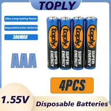 1.55V AAA 300mAh 탄소-아연 건전지 일회용 배터리 (무선 마우스 키보드 리모컨 계산기용), 05 1개