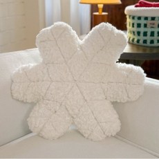 DIU 雪花絨抱枕軟糯親膚沙發靠枕 家用客廳牀頭靠墊辦公室午睡枕, 雪白
