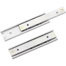 마이크로 서랍 가이드 1세트 2단 폭 16mm 강철 접이식 슬라이드 레일 가구 하드웨어 접합부(16mmx140mm-5.5인치), 16mmx140mm-5.5인치