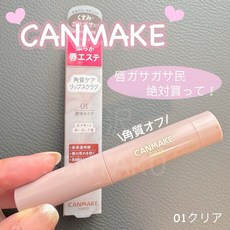 CANMAKE 豐潤美唇磨砂膏 唇部去角質 角質磨砂唇膏 潤色, 1個, 01 透明