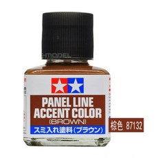 【鋼普拉】田宮 TAMIYA 模型專用 滲線液 墨線液 87133 87140 87131 87210, 1個, 棕色 87132