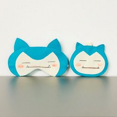 파랑깨비 수면안대와 키홀더겸용 동전지갑세트 diy, 1개