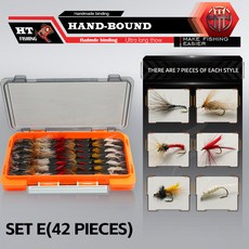 釣友俱樂部 微物 飛蠅釣組 套裝 路亞餌盒 收納盒, 款式E(42PCS), 1個