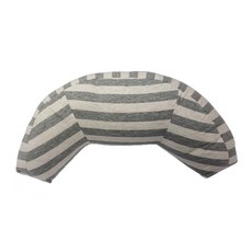 汽車安全帶護頸枕 兒童護肩套, 麻灰條紋, 1個