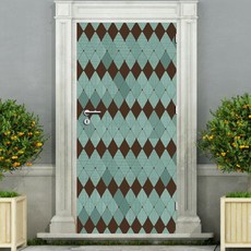 포인트벽지시트지 현관문 리폼 시트지빈티지 다이아 패턴 01 fre*994Xc, 본상품선택