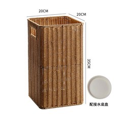 仿藤編雨傘架 家用酒店雨傘桶 門口放傘置物架 北歐風花盆套, 1個