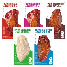 육식토끼 소스닭가슴살5종 혼합구성, 100g, 40개