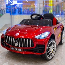 유아용 전동차 어린이 전기 자동차 마세라티 외제차 모델 장난감차 4륜형 원격제어, 전기 구동, 레드+블루투스+대형 배터리, 1개