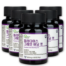 파라다이스 그레인 버닝 추출물 플러스 식약처 HACCP 인증, 5개, 60정