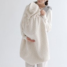 와이엠마마 아기띠블랭킷 유모차 고정 사계절 다용도 후드블랭킷, 레드