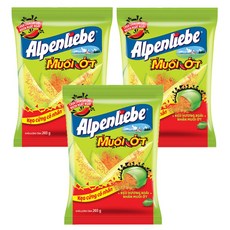 알펜리베 대용량 젤리 망고 칠리 소금맛 캔디 203g 3개 한세트