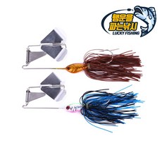 행운을파는낚시 사운즈 버즈베이트(15.5g) 와이어베이트 스피너베이트 루어 배스, 01. 브라운, 1개, 15.5g