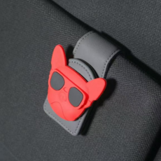 인사이트셀 차량용 선글라스 클립 홀더, 2개, 레드