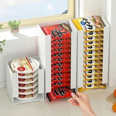다용도 멀티 주방 펜트리 수납함 정리함 라면 햇반 정리대 보관함, 1개