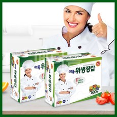 이쿡 다용도 항균 위생장갑(500매) 1회용 비닐장갑 / 주방장갑, 1개