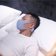 波特鉅 空氣布多功能繞綁透氣舒適口罩，3D立體剪裁，親膚不勒耳，阻擋冷空氣與過敏原, 天空藍,M, M