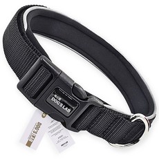 독스랩 강아지 중형견 대형견 목줄, 블랙, 1개