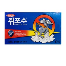 쥐포수 2매입 쥐덫 끈끈이 쥐본드, 1개