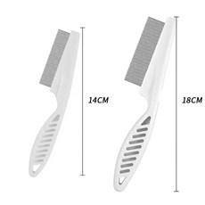 액세서리 반려 제거 털 동물 브러시 1 햄스터 벼룩 빗 토끼 기니피그 그루밍, 1개, D.흰색줄무늬두개하나는크고하나는작음