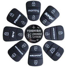 CR2032+포터2 봉고3 모닝 엑센트 레이 스포티지 프라이드 K5 K7 로체 포르테 쏘나타 카렌스 벨로스터 I30 아반떼 그랜져 폴딩키 차키 스마트 리모컨 교체 수리 실리콘 고무, 1개, 중간 Accent글