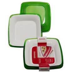 오마다 접시 아크릴 접시 사각 나눔 앞 접시 중 4P, 1개, 상세페이지 참조