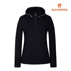 [올포유] 여성 미니 후드 골지 반집업 티셔츠 AWTHM2381-915