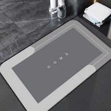 ProTap 빨아쓰는 규조토 발매트 소프트 논슬립 주방매트 욕실매트, 회색 회색