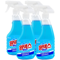 윈덱스 유리세정제 본품 유리창 청소세제 세정제, 4개, 500ml