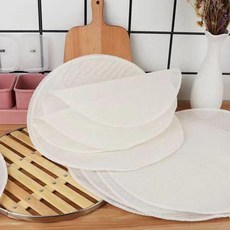 純棉蒸籠布 圓形蒸布 不沾饅頭屜布 45cm, 1個
