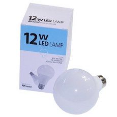 알에프세미 LED벌브 12W E26 LED램프 (밝기조절), 1개, 주광색