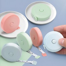 마카롱 미니 줄자 피팅 휴대용 양면 1.5M, 핑크