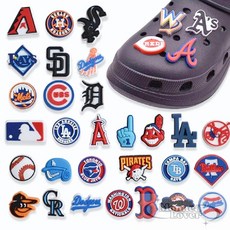 모나카러버 신발 악세사리 단품 야구팀 로고 37종 야구팀파츠