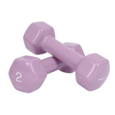 헬스용품 덤벨 PVC 뷰티 육각덤벨 x (라일락퍼플) 홈트 홈트레이닝 2kg 2개 세트 59000EA 1EA, 본상품