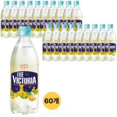 웅진빅토리아 내사랑유자C 탄산음료, 500ml, 60개