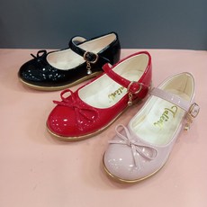 탈렌트키즈 모다구리 탈렌트클로젯 TS심플즈리본구두 블랙 핑크 레드_GN