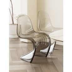 카페 의자 인테리어 체어 디자인 식탁의자 매장 아크릴, 1개, 투명