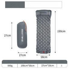 자충매트 에어매트리스 에어 캠핑 에어매트 차박 캠핑용 야외, C. 그레이