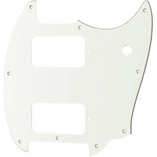 Musiclily 프로 9홀 라운드 코너 HH 기타 픽가드 2허밋커 for Squier Bullet 시리즈 Mustang 일렉트릭 기타 3겹