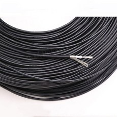 UL1185 PVC 단일 코어 차폐 연선 전자 와이어 주석 도금 구리 오디오 신호 케이블 14AWG 16 18AWG 20 22 24 26 28AWG, Black, 20 Meter, 18 AWG