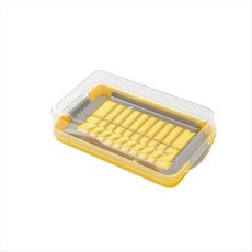 버터 절단 저장 상자 시간 절약 버터 슬라이서 냉장 버터 용기가있는 스테인레스 스틸 커터, 작은, 그림처럼