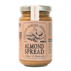 썸앤썸 100% 아몬드버터 프리미엄 230g 스무스 무첨가 스프레드 잼 아몬드잼, 1개