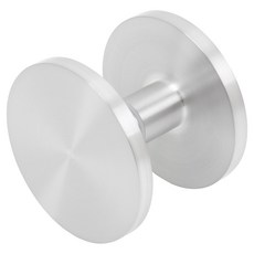 철물이네 강화도어 손잡이 1구 100파이 샤워부스 유리문 출입문, 1개, 실버무광